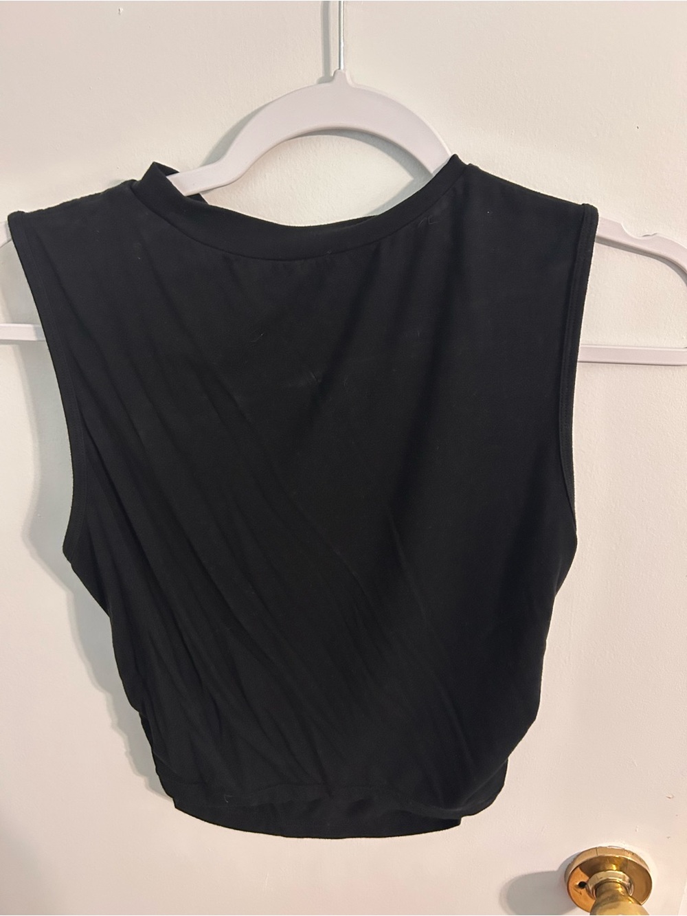 Sleeveless Black Women's crop Top